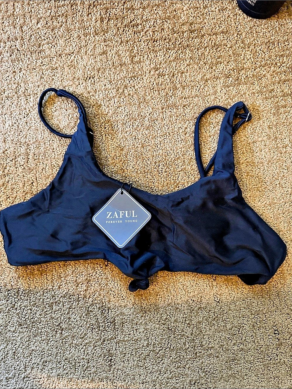 ZAFUL Bikini Top in Blue Size Large NWT